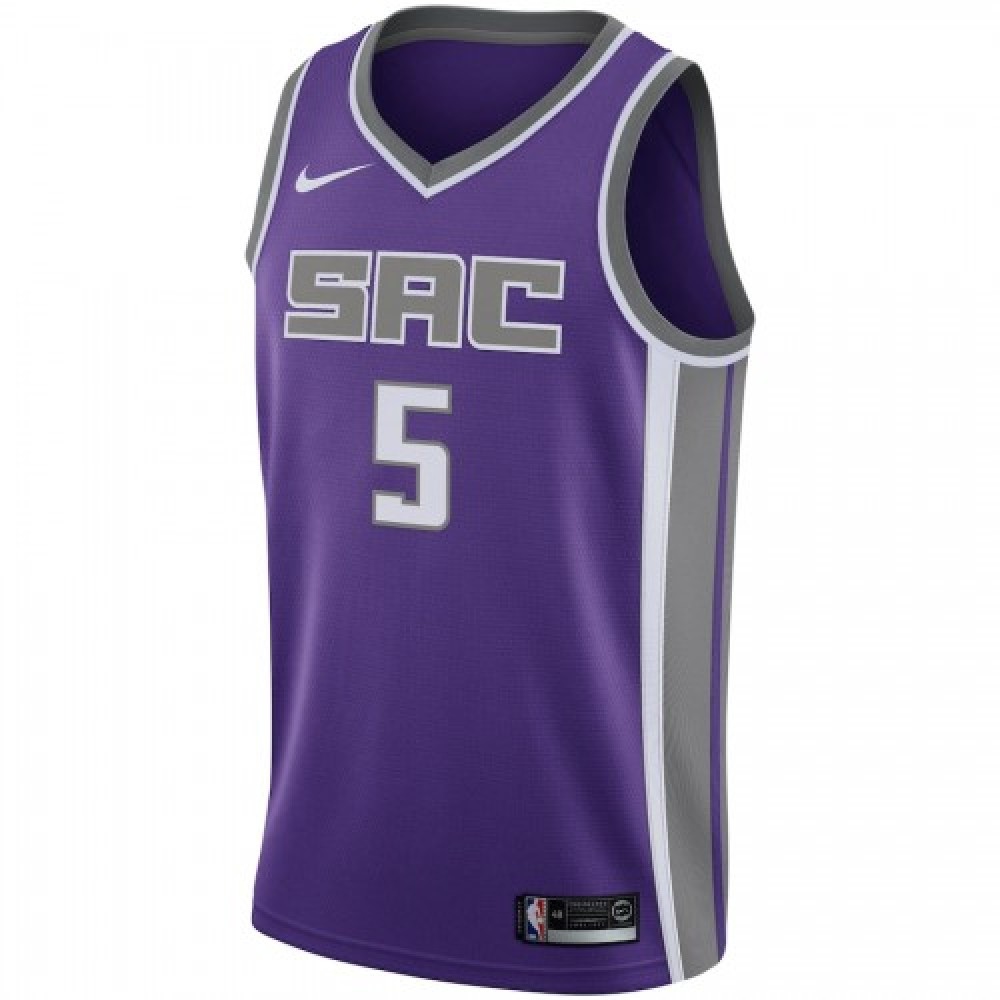 Men's Sacramento Kings De'Aaron Fox #5 Purple Swingman Jersey - Icon Edition-Pro Kit Vault | Brand New 26/27 Sports Jerseys